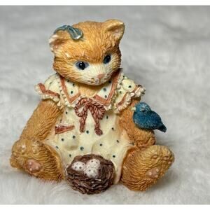 Vintage Enesco Calico Kitten‎ I LOVE SPRING #155578 RARE